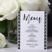 Elegantes Minimalistisches klassisches Menü