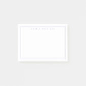 Elegantes minimalistisches Lavendel-Monogramm Post-it Klebezettel (Vorderseite)