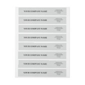 Elegantes Minimalistisches Light Gray Business (Bogen)