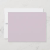 Elegantes Minimalistisches Mauve-Save the Date Fot Save The Date (Rückseite)