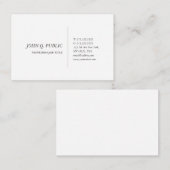 Elegantes Minimalistisches modernes Berufliches Te Visitenkarte (Vorne/Hinten)