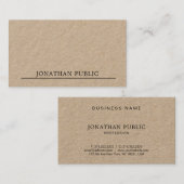 Elegantes minimalistisches modernes Design Schlich Visitenkarte (Vorne/Hinten)