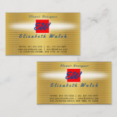 Elegantes Minimalistisches, modernes Gold in Gold Visitenkarte (Vorne/Hinten)