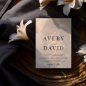 Elegantes Minimalistisches modernes Hochzeitsfest- Einladung