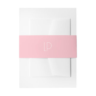 Elegantes minimalistisches modernes Initial auf pa Einladungsbanderole