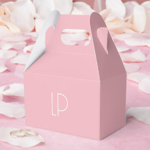 Elegantes minimalistisches modernes Initial auf pa Geschenkschachtel