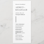 Elegantes minimalistisches modernes islamisches Ho Programm (Vorderseite)
