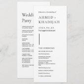 Elegantes minimalistisches modernes islamisches Ho Programm (Vorne/Hinten)