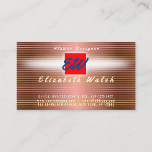 Elegantes minimalistisches modernes Kupfer auf Gol Visitenkarte