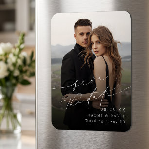 Elegantes minimalistisches modernes schickes Skrip Magnet