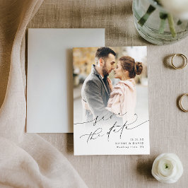 Elegantes minimalistisches modernes schickes Skrip Save The Date