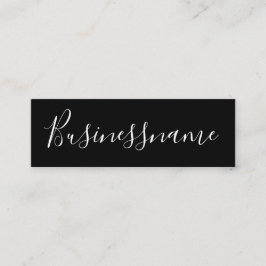 Elegantes minimalistisches modernes Schwarz-Weiß-D Treuekarte