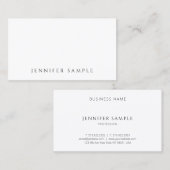 Elegantes Minimalistisches modernes Template Beruf Visitenkarte (Vorne/Hinten)
