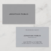 Elegantes minimalistisches modernes, trendiges Tem Visitenkarte (Vorne/Hinten)