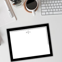 Elegantes Minimalistisches Monogramm mit zwei Gren