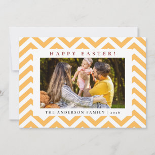 Elegantes minimalistisches Muster Frohe Ostern 1 F Feiertagskarte
