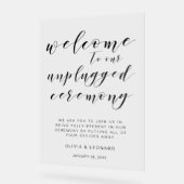 Elegantes minimalistisches, nicht gestecktes feier acrylschild (Winkel)