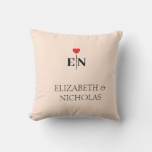 elegantes minimalistisches Paar Monogramm