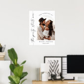 Elegantes Minimalistisches Party beginnt jetzt Hoc Poster (Heimbüro)