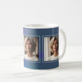Elegantes Minimalistisches Personalisiertes Foto-F Kaffeetasse (VorderseiteRechts)