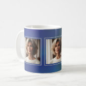 Elegantes Minimalistisches Personalisiertes Foto-F Kaffeetasse (Vorderseite Links)