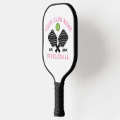 Elegantes Minimalistisches Pickleball Monogramm-De Pickleball Schläger (Links)
