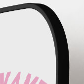 Elegantes Minimalistisches Pickleball Monogramm-De Schläger (Linke Seite)