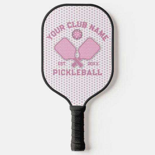 Elegantes Minimalistisches Pickleball Monogramm-De Schläger (Vorderseite)