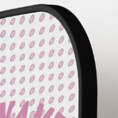 Elegantes Minimalistisches Pickleball Monogramm-De Schläger (Linke Seite)