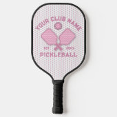Elegantes Minimalistisches Pickleball Monogramm-De Schläger (Rückseite)