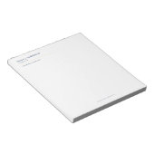 Elegantes, minimalistisches, professionelles Anwal Notizblock (angewinkelt)