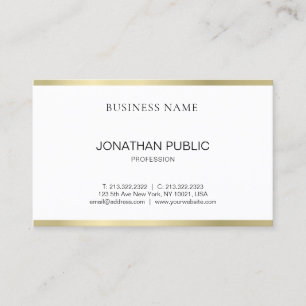 Elegantes Minimalistisches Professionelles Einfach Visitenkarte