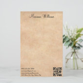 Elegantes minimalistisches QL-Geschäft Briefpapier (Stehend Vorderseite)