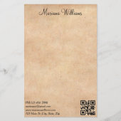 Elegantes minimalistisches QL-Geschäft Briefpapier (Vorderseite)