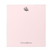 Elegantes Minimalistisches, raffiniertes Palmenblä Notizblock (Vorderseite)