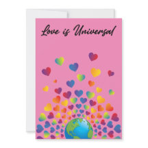 Elegantes Minimalistisches Rainbow Herzdesign