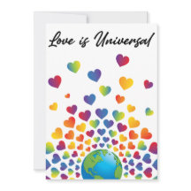 Elegantes Minimalistisches Rainbow Herzdesign