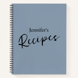 Elegantes Minimalistisches Rezept Notizblock