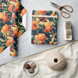 Elegantes minimalistisches Rosen-Geschenkpapier Geschenkpapier