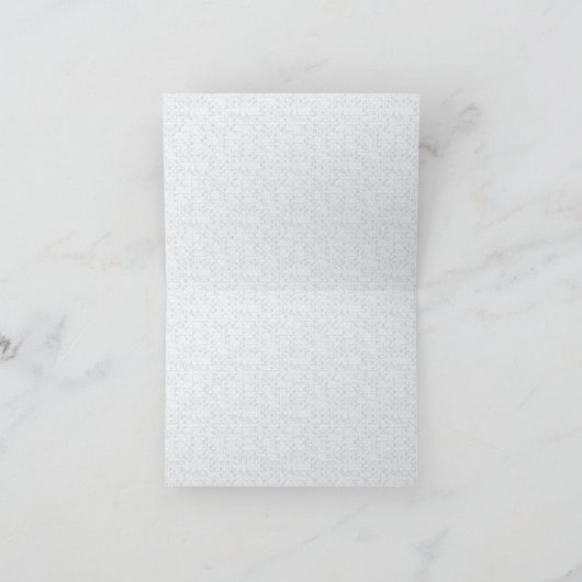 Elegantes minimalistisches Schuldesign Dankeskarte (Innenseite)