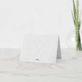 Elegantes minimalistisches Schuldesign Dankeskarte (Rückseite)