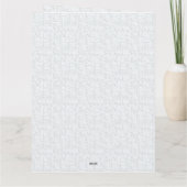 Elegantes minimalistisches Schulmuster Dankeskarte (Rückseite)