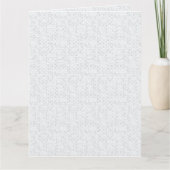 Elegantes minimalistisches Schulmuster Dankeskarte (Vorderseite)