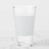 Elegantes minimalistisches Schulmuster Glas (Rückseite)