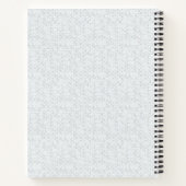 Elegantes minimalistisches Schulmuster Notizblock (Rückseite)