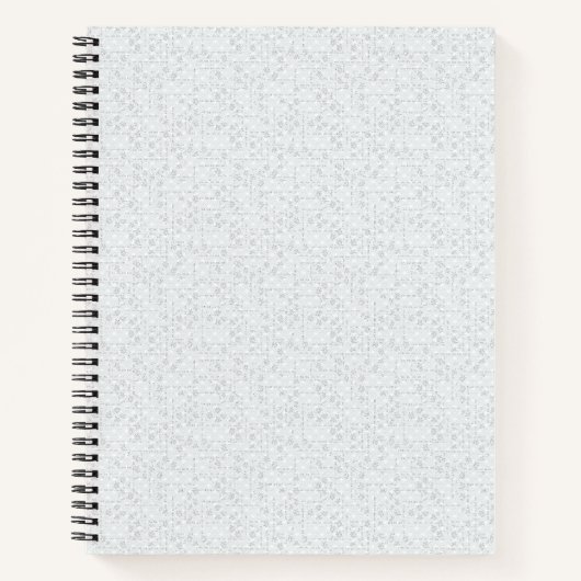 Elegantes minimalistisches Schulmuster Notizblock (Vorderseite)