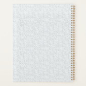 Elegantes minimalistisches Schulmuster Planer (Rückseite)
