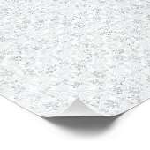 Elegantes minimalistisches Schulmuster Poster (Ecke)