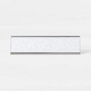 Elegantes minimalistisches Schulmuster Schreibtischnamensplakette
