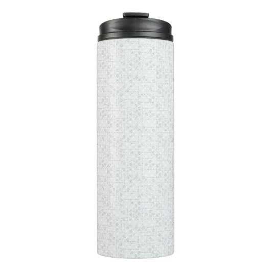 Elegantes minimalistisches Schulmuster Thermosbecher (Vorderseite)
